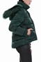 GUESS-Γυναικείο φουσκωτό μπουφάν Guess σκούρο πράσινο