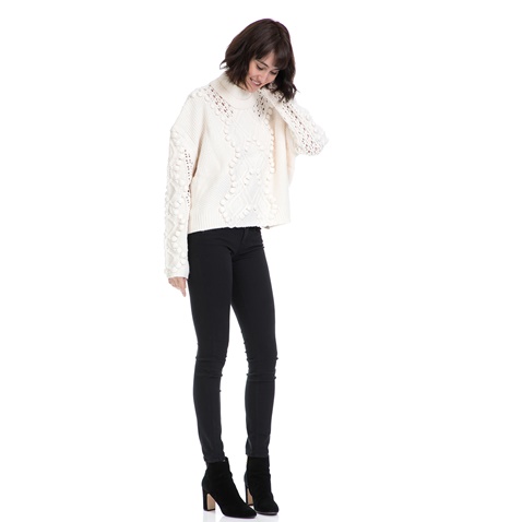 GUESS-Γυναικείο πουλόβερ VANDA λευκό