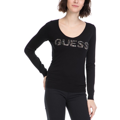 GUESS-Γυναικείο πουλόβερ INES GUESS μαύρο