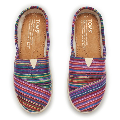 TOMS-Παιδικά slip-ons TOMS WOVEN TEXTILE μοβ