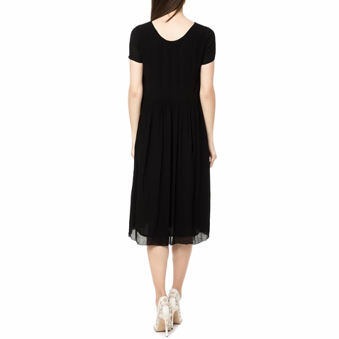AMERICAN VINTAGE-Γυναικείο midi φόρεμα  NEY111E17 AMERICAN VINTAGE μαύρο
