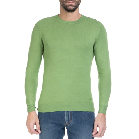 SORBINO-Ανδρικό πουλόβερ SORBINO πράσινο    