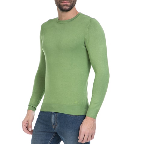 SORBINO-Ανδρικό πουλόβερ SORBINO πράσινο    