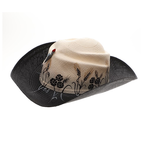 IBO-MARACA-Γυναικείο καπέλο IBO-MARACA GOLDEN WHEAT μαύρο-μπεζ