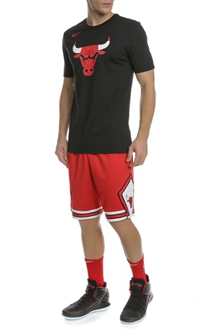 NIKE-Ανδρική κοντομάνικη μπλούζα NIKE NBA CHICAGO BULLS μαύρη