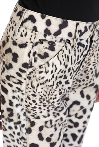 G-STAR RAW-Γυναικείο παντελόνι 3D MID BOYFRIEND COJ G-STAR μπεζ-μαύρο 