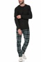 G-STAR RAW-Ανδρικό παντελόνι 3D TAPERED COJ G-STAR μαύρο-καρό 