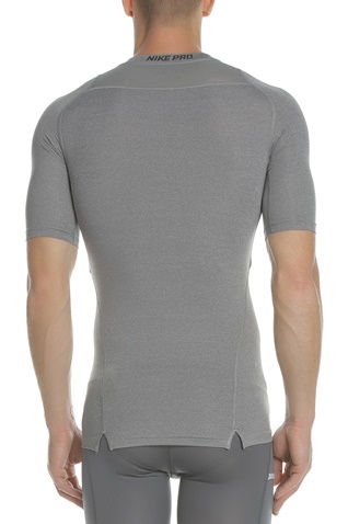 NIKE-Ανδρική κοντομάνικη μπλούζα NIKE TOP COMP ανθρακί 