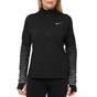 NIKE-Γυναικεία αθλητική μακρυμάνικη μπλούζα NIKE DRY FLSH ELMNT TOP HZ μαύρη