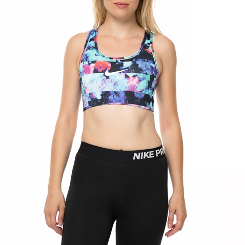 NIKE-Γυναικείο αθλητικό μπουστάκι NIKE PRO CLSC SWSH BRA FLWR JM με print