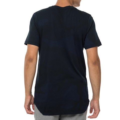 NIKE-Ανδρική κοντομάνικη μπλούζα NIKE SW TEE TB TECH ASYM μπλε-μαύρη