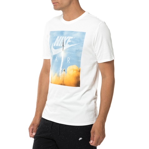 NIKE-Ανδρική κοντομάνικη μπλούζα NIKE SW TEE AIR SS SET IN λευκή