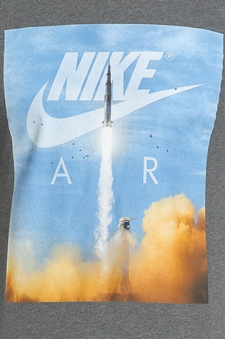 NIKE-Ανδρικό t-shirt Nike SW TEE AIR SS SET IN γκρι με στάμπα