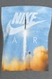 NIKE-Ανδρικό t-shirt Nike SW TEE AIR SS SET IN γκρι με στάμπα