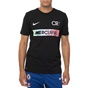 NIKE-Ανδρική κοντομάνικη μπλούζα ποδοσφαίρου RONALDO NIKE  DRY TEE MERCURIAL μαύρη