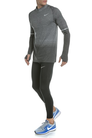 NIKE-Μακρυμάνικη μπλούζα για τρέξιμο NIKE DRI-FIT KNIT γκρι 