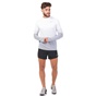 NIKE-Ανδρική αθλητική μακρυμάνικη μπλούζα Nike DF KNIT TOP LS MOCK γκρι-ασημί