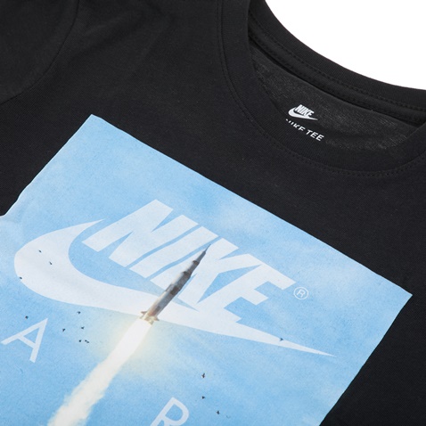 NIKE-Αγορίστικη κοντομάνικη μπλούζα Nike ROCKET μαύρη