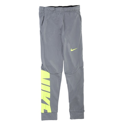 NIKE-Αγορίστικο παντελόνι προπόνησης Nike Therma γκρι-κίτρινο