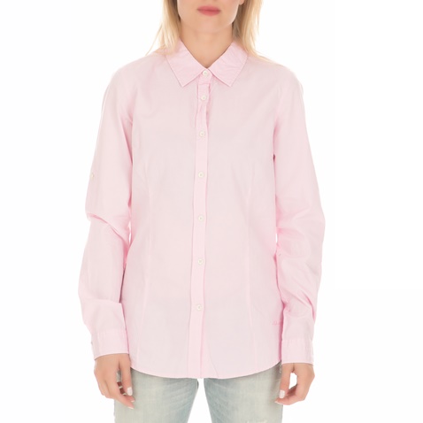DEVERGO JEANS-Γυναικείο πουκάμισο DEVERGO JEANS ροζ
