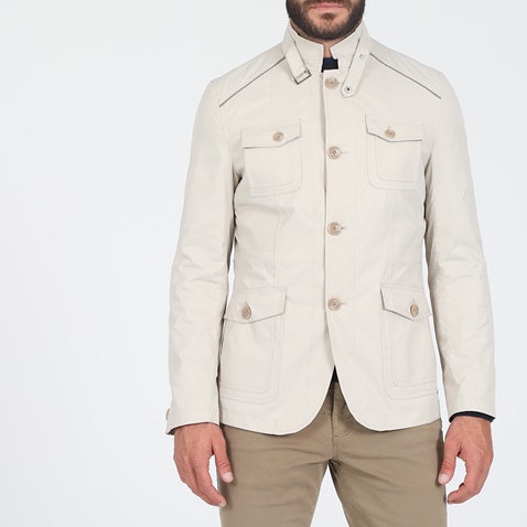 MARTIN & CO-Ανδρικό ελαφρύ jacket MARTIN & CO SPRING JACKET εκρού