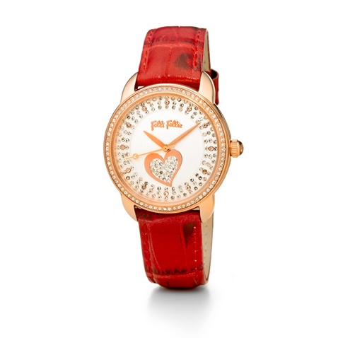 FOLLI FOLLIE-Γυναικείο ρολόι FOLLI FOLLIE κόκκινο