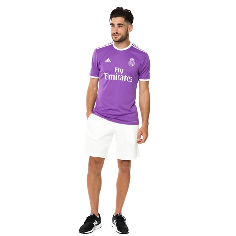 adidas-Ανδρική κοντομάνικη μπλούζα REAL A JSY FOOTBALL/SOCCER μοβ