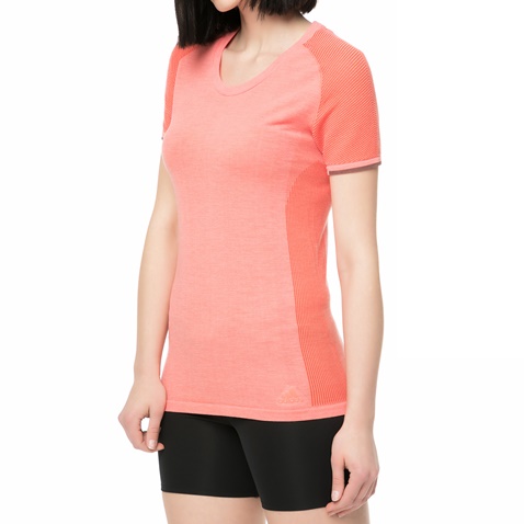 adidas performance-Γυναικείο t-shirt για τρέξιμο Primeknit ροζ