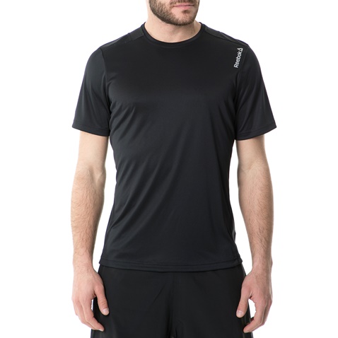 REEBOK-Ανδρικό αθλητικό t-shirt Reebok SS TEE μαύρο