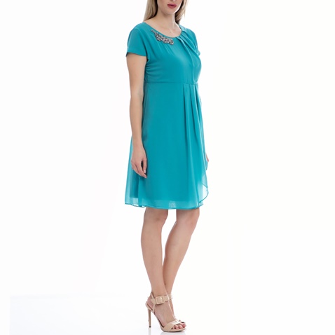 OLTRE-Γυναικείο φόρεμα OLTRE μπλε