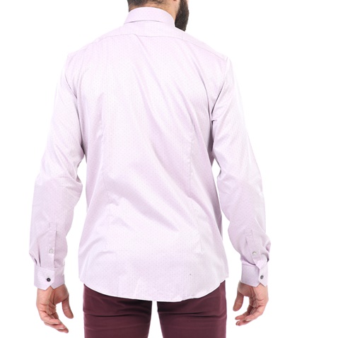 CK-Ανδρικό πουκάμισο CK NORWICH FITTED FEC ροζ
