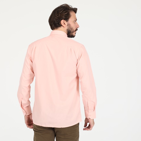 MARTIN & CO-Ανδρικό πουκάμισο MARTIN & CO Regular Fit ροζ