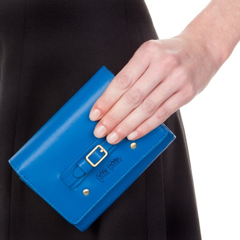 FOLLI FOLLIE-Γυναικείο πορτοφόλι FOLLI FOLLIE μπλε    