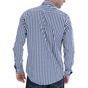 HAMPTONS-Ανδρικό πουκάμισο HAMPTONS μπλε-λευκό