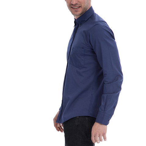 HAMPTONS-Ανδρικό πουκάμισο HAMPTONS μπλε