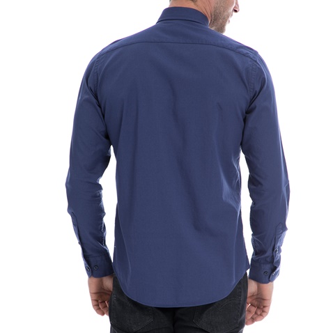 HAMPTONS-Ανδρικό πουκάμισο HAMPTONS μπλε