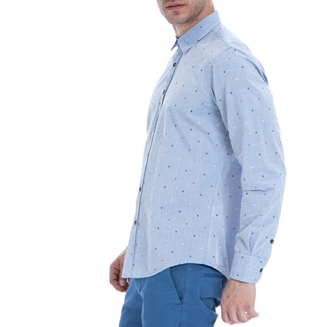 HAMPTONS-Ανδρικό πουκάμισο HAMPTONS γαλάζιο 
