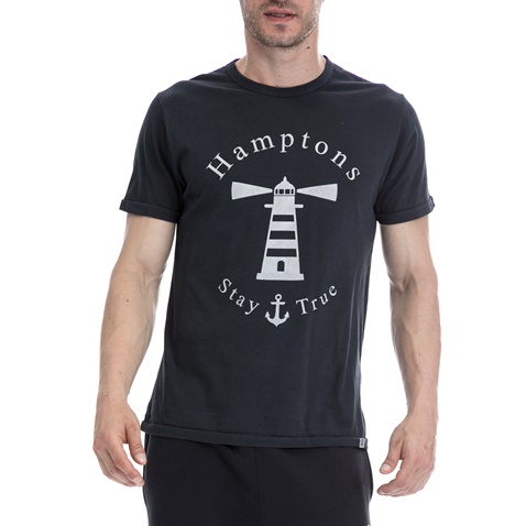 HAMPTONS-Ανδρική μπλούζα HAMPTONS μαύρο