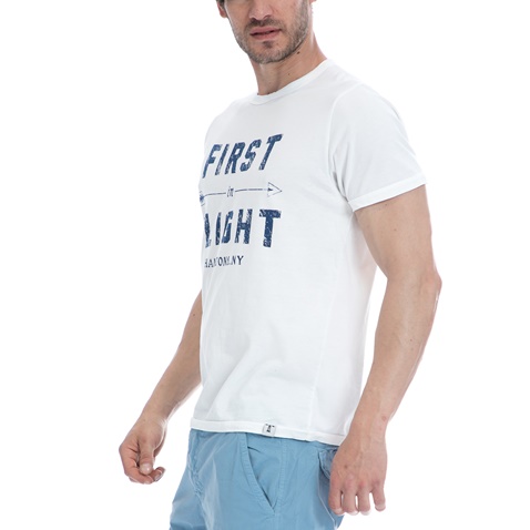 HAMPTONS-Ανδρική μπλούζα HAMPTONS λευκή