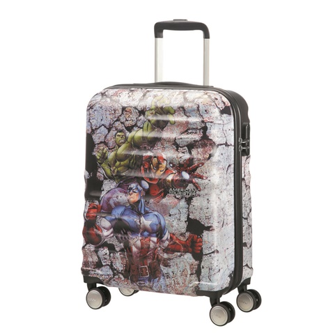 AMERICAN TOURISTER-Παιδική βαλίτσα καμπίνας WAVEBREAKER DISNEY MARVEL 55/20 πολύχρωμη 