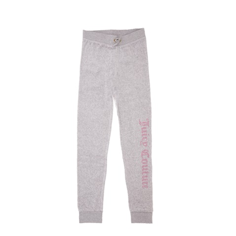 JUICY COUTURE KIDS-Παιδικό παντελόνι JUICY COUTURE KIDS GOTHIC STUDS γκρι