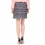 JUICY COUTURE-Γυναικεία μίνι tweed φούστα JUICY COUTURE πολύχρωμη