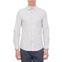 GUESS-Ανδρικό μακρυμάνικο πουκάμισο VALLEY GUESS λευκό-γκρι