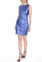 GUESS-Γυναικείο μίνι φόρεμα GUESS VIVETTA DRESS μπλε