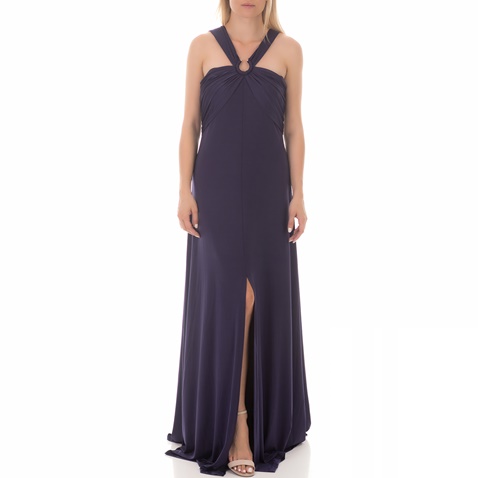 GUESS-Γυναικείο μάξι φόρεμα GUESS SELENE μπλε