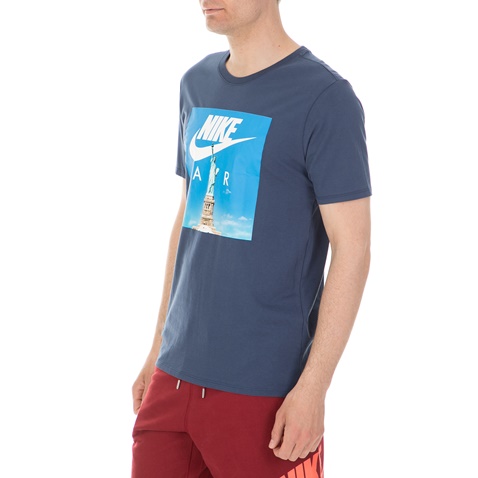 NIKE-Ανδρική κοντομάνικη μπλούζα NIKE TEE AIR 1 μπλε