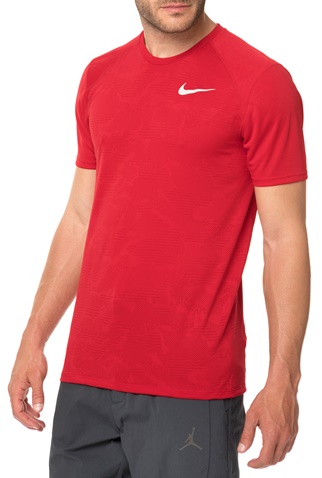 NIKE-Ανδρική κοντομάνικη μπλούζα NIKE BREATHE MILER κόκκινη 