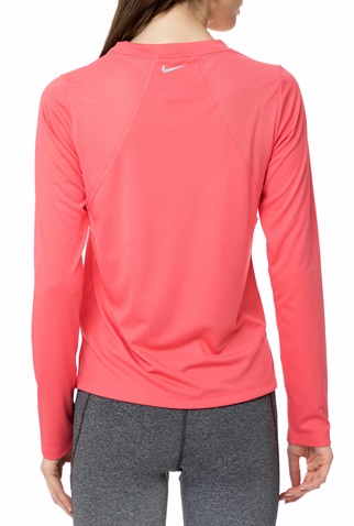 NIKE-Γυναικεία μακρυμάνικη μπλούζα NIKE MILER TOP LS ροζ 
