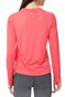 NIKE-Γυναικεία μακρυμάνικη μπλούζα NIKE MILER TOP LS ροζ 