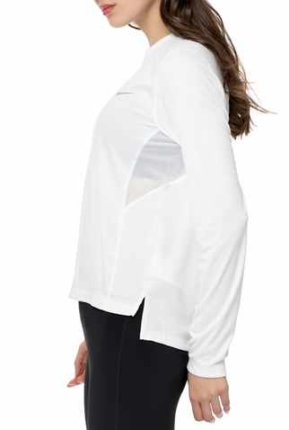 NIKE-Γυναικεία μακρυμάνικη μπλούζα NIKE MILER TOP LS λευκή 